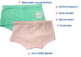 Pack 10 Calcinhas Boxer Infantil Menina- Estilo E Conforto