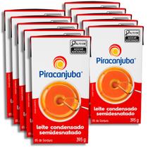 Pack 10 unidades Leite Condensado Semidesnatado Piracanjuba 395g - Kit com 10x395g