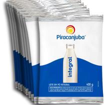 Pack 10 unidades Leite em Pó Integral Piracanjuba 400g - Kit com 10x400g