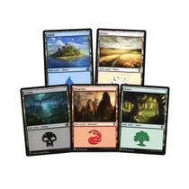 Pack 100 Cartas Magic De Terrenos Lands Para Começar a Jogar
