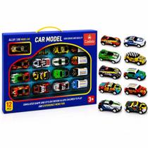 Pack 12 Carrinhos Metal Pull Back Esportivo 1:64 Sortido - Castela