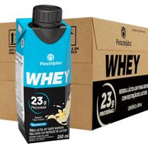 Pack 12 unidades Bebida Láctea Whey 23g de Proteína Piracanjuba Zero Lactose Pronto para Consumo Sabor Baunilha - Caixa