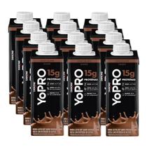 Pack 12 unidades YoPRO Bebida Láctea UHT Chocolate 15g de proteínas 250ml
