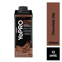 Pack 12 unidades YoPRO Bebida Láctea UHT Chocolate 25g de proteínas 250ml