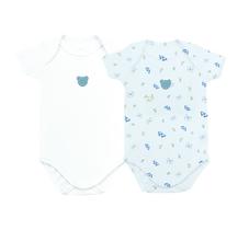 Pack 2 Bodys Manga Curta - Borboleta Ven - Mini Bear Pack 2 Bodys Manga Curta - Borboleta Ven - Mini Bear