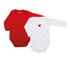 Pack 2 Bodys Manga Longa - Cereja Madri - Mini Bear