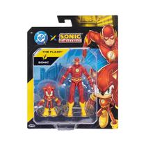 Pack 2 Bonecos Articulados Sonic e Flash - Sonic Warner