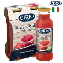 Pack 2 Passata Italiana Rustica Cirio Purê De Tomate 680g