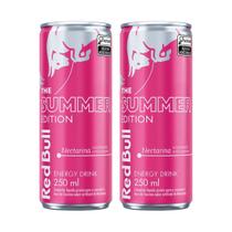 Pack 2 Red Bull Energético Summer Nectarina S/ Açúcar 250ml