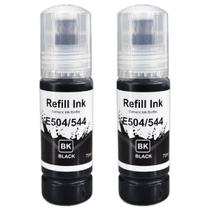 Pack 2 Refil de tinta compatível Preto T544 544 para impressora L3250 L3210 L3150 L1250
