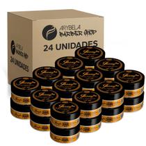 Pack 24 un - cera modeladora gold caramel wax fixação adaptável 150g - jhony barber Pack 24 un - cera modeladora gold caramel wax fixação adaptável 150g - jhony barber