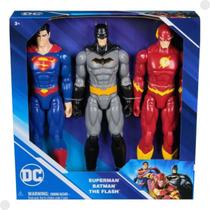 Pack 3 Bonecos Superman, Batman E The Flash 04183 - Sunny