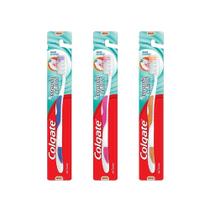 Pack 3 Escovas Dentais Essencial Clean Macia Colgate