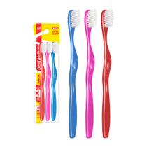 Pack 3 Escovas Dentais Macia Suave Pop Basic Dentalclean Pack 3 Escovas Dentais Macia Suave Pop Basic Dentalclean