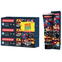 Pack 3 gel dental infantil herois com fluor - dentalclean