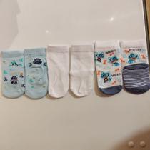 Pack 3 Pares De Meia Puket Azul Polvo E Cachorro 5 A 8 Meses Pack 3 Pares De Meia Puket Azul Polvo E Cachorro 5 A 8 Meses