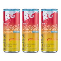 Pack 3 Red Bull Energético Maçã Edition S/ Açúcar 250ml Pack 3 Red Bull Energético Maçã Edition S/ Açúcar 250ml