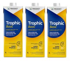 Pack 3 Un Litros Trophic Basic 1 Litro . 1,2 Kcal/ml Prodiet