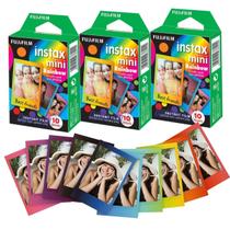 Pack 30 Filmes Instax Mini Rainbow Para Mini 11, Mini 9