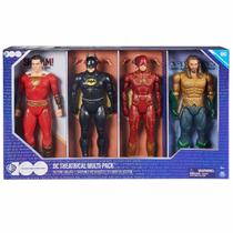Pack 4 Bonecos de 30cm - Batman, Flash, Shazam e Aquaman - Sunny Brinquedos