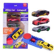 Pack 4 Carrinhos Esportivos Die-cast 1:64 C/ Lançador CBS0633 - Castela