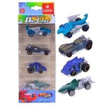 Pack 4 Carrinhos Miniatura Die Cast Color Shifter - Castela