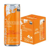 Pack 4 Latas Energetico Red Bull Pessego Edition 250ml Pack 4 Latas Energetico Red Bull Pessego Edition 250ml