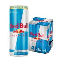 Pack 4 Latas Energetico Red Bull Zero Açucar Sugarfree 250ml Pack 4 Latas Energetico Red Bull Zero Açucar Sugarfree 250ml