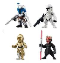 Pack 4 Miniaturas Star Wars - C-3P0 Darth Maul Clone Trooper