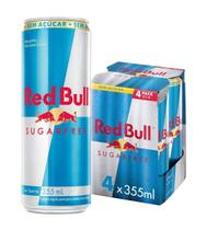 Pack 4x Energético Red Bull Zero Açúcar Lata 4x355ml