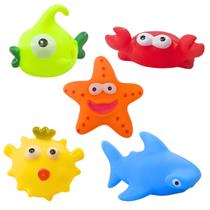 Pack 5 Bichinhos brinquedos de banho Animais Marinhos - Castela
