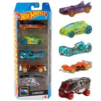 Pack 5 Carrinhos Esportivos Hot Wheels X-Raycers 1:64 - Mattel