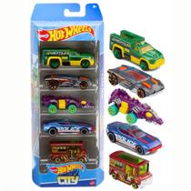 Pack 5 Carrinhos Hot Wheels City 1806A21 - Mattel