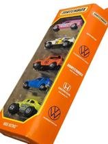 PACK 5 Carrinhos Matchbox Clássicos VW fusca - Honda - Mini cooper 1MAGNUS - HVT71