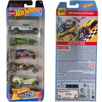 Pack 5 Hot Wheels Let's Race Netflix 2024 5 Carros Exclusivos