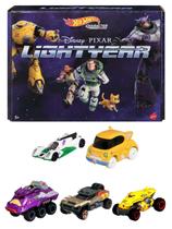 Pack 5 Miniaturas Character Cars Lightyear Disney Pixar - 1/64 - Hot Wheels