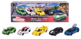 Pack 5 Miniaturas - Dream Cars Italy - Alfa Romeo e Lamborghini - Gift Pack - 1/64 - Majorette
