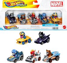Pack 5 Miniaturas Hot Wheels Race Mrvel Verse 4509