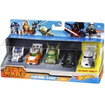 Pack 5 Miniaturas Hot Wheels Star Wars Escala 1/64 Exclusivo