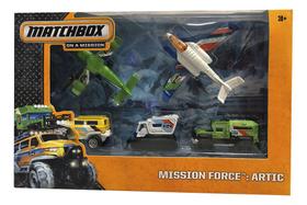 Pack 5 Miniaturas Matchbox Mission Force Artic 1/64