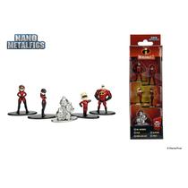 Pack 5 Personagens Disney - Pixar Os Incríveis 2 Nano Metal Figs Jada 99867 DTC 4292