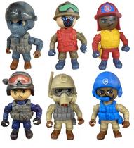 Pack 6 Bonecos Forças Especiais Soldado Exército Militar