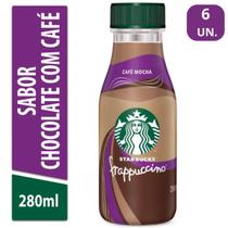 Pack 6 Café Starbucks Frappuccino Mocha 280ml