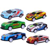 Pack 6 Carrinhos Miniatura Sortidos Esportivos Metal 1:64 Pull Back - Castela Pack 6 Carrinhos Miniatura Sortidos Esportivos Metal 1:64 Pull Back - Castela