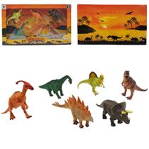 Pack 6 Dinossauros Miniaturas T-Rex Brinquedo Presente
