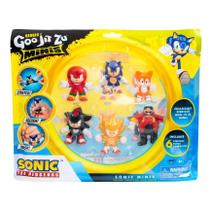Pack 6 Mini Bonecos Elásticos do Sonic Goo Jit Zu - Sunny 3656