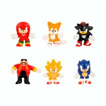 Pack 6 Mini Bonecos Elásticos Sonic Goo Jit Zu 3656 - Sunny