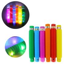 Pack 6 Pop Tube Led Bastão Luminoso Festa Antistress