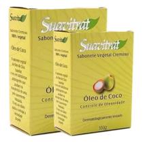 Pack 6 Sabonete Óleo De Coco Vegetal 100g Suavitrat Pack 6 Sabonete Óleo De Coco Vegetal 100g Suavitrat