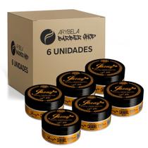 Pack 6 un - cera modeladora gold caramel wax fixação adaptável 150g - jhony barber Pack 6 un - cera modeladora gold caramel wax fixação adaptável 150g - jhony barber